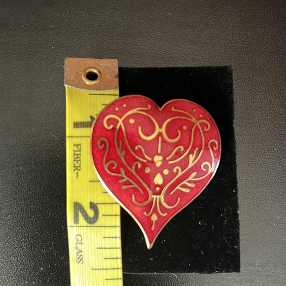 Big heart brooch - Picture 4 of 6